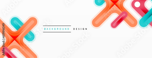 Minimal geometric background cross line. Design for wallpaper, banner, background, landing page, wall art, invitation, prints, posters