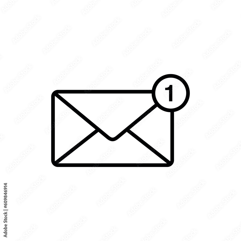 Trendy Envelope Icon Vector Template Trendy Envelope Icon Vector Template