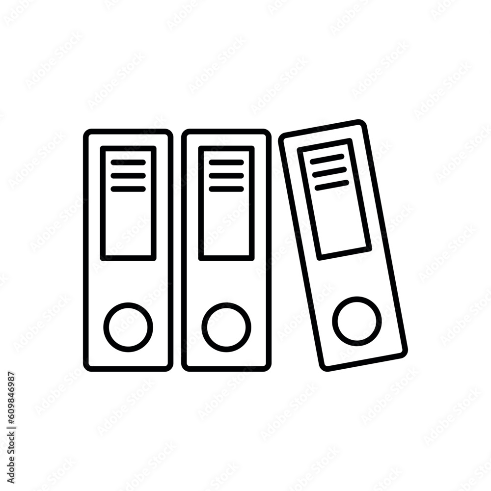 Binder Trendy Icon Vector Logo Template Binder Trendy Icon Vector Logo Template