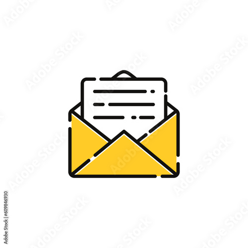 Trendy Envelope Icon Vector Template