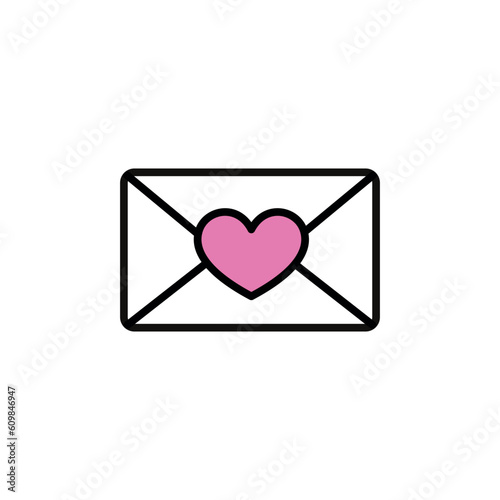 Trendy Envelope Icon Vector Template