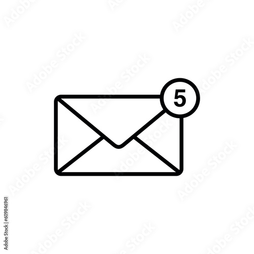 Trendy Envelope Icon Vector Template