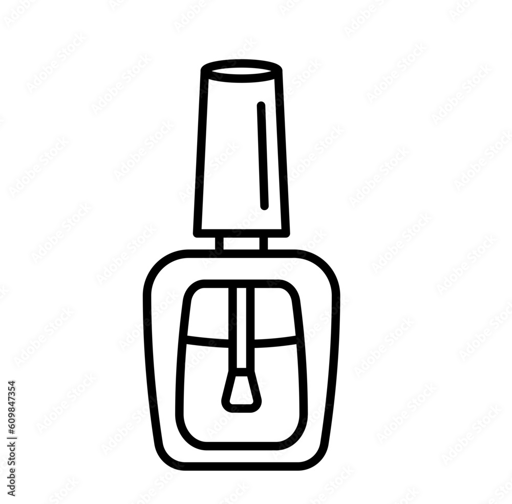 Cute nail polish outline icon Cute nail polish outline icon