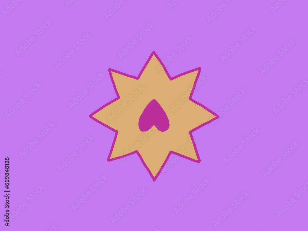 star shaped upside down hear star shaped upside down hear