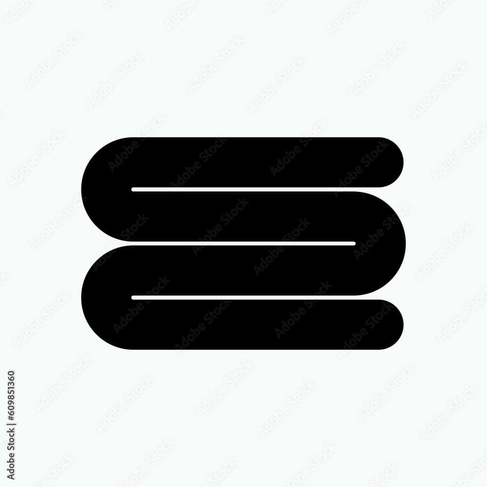 Blanket Icon. Bedding Element, Bed Cover Symbol. Blanket Icon. Bedding Element, Bed Cover Symbol.
