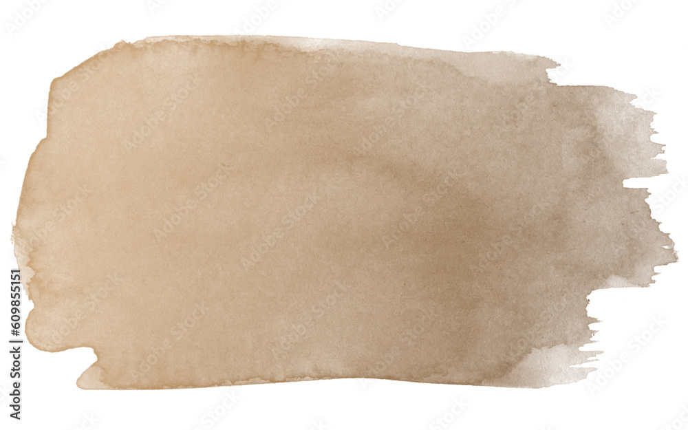 Abstract brown watercolor on white background. gradient color