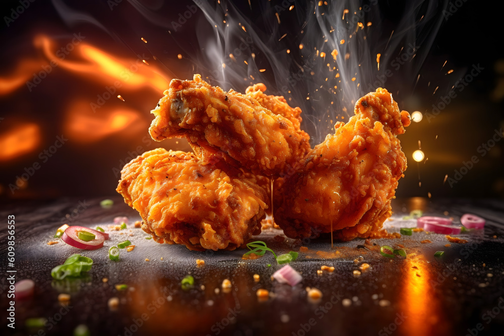 Broasted Chicken Stock Illustration Adobe Stock