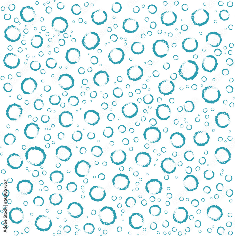 Floating bubbles drawn with blue chalk. Delicate repeat background pattern of blue bubbles for print, textile or wallpaper. Seamless pattern vector illustration Floating bubbles drawn with blue chalk. Delicate repeat background pattern of blue bubbles for print, textile or wallpaper. Seamless pattern vector illustration