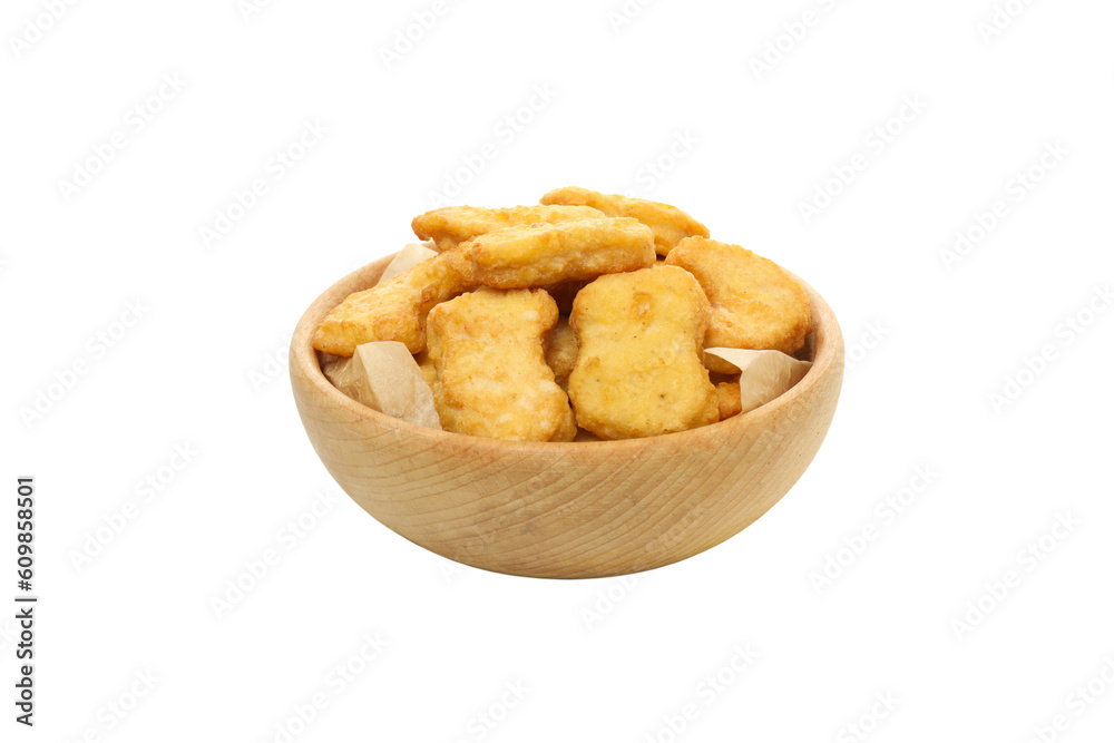 PNG, Concept of fast food - nuggets, isolated on white background