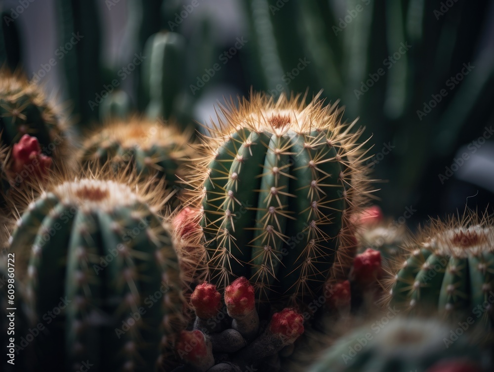 Miniature home flowers succulents and cactus in the garden Miniature home flowers succulents and cactus in the garden