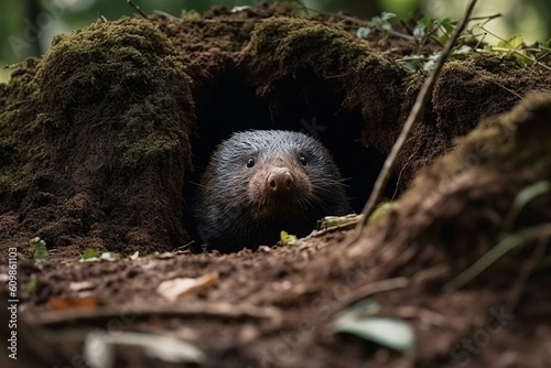 the mole looks out of the hole Generative AI