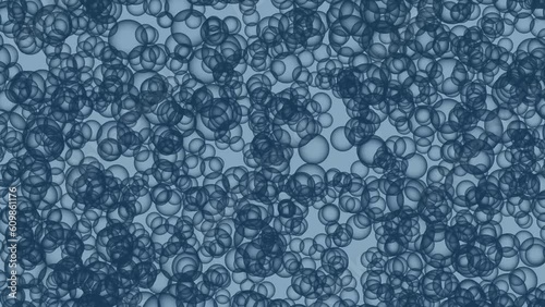 simple abstract bright bubble animation video