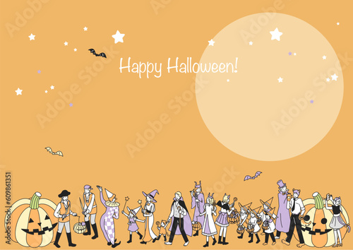 ハロウィーンのフレーム