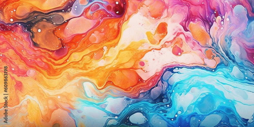 Colorful art style of marble ink painting for backgrounds.