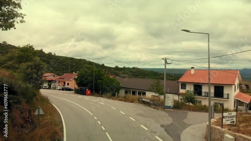 Road in Small Countryside Mountainous Portuguese Village photo
