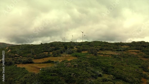 Wind Turbines at Mountain Top photo
