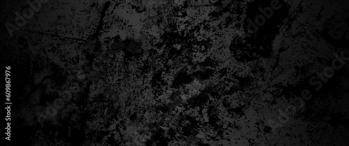Texture of a grungy black concrete wall as background, Black wall texture rough background dark concrete floor or old grunge background with black, black anthracite dark gray grey grunge.