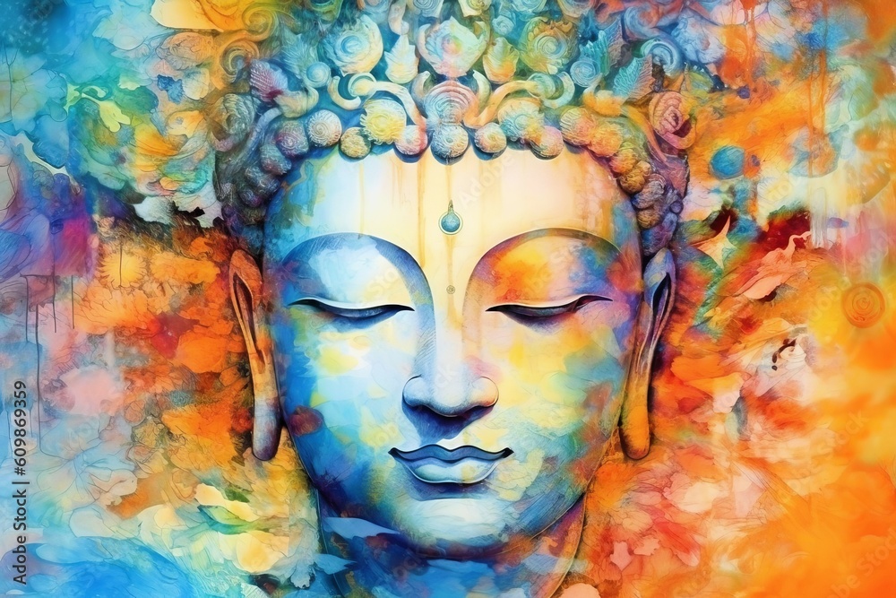 仏陀の顔,Generative AI AI画像 仏陀の顔,Generative AI AI画像