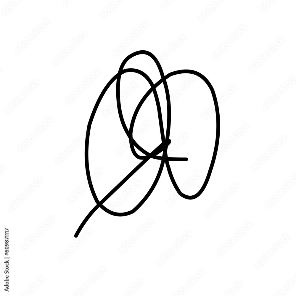 random chaotic lines. Hand drawn crazy tangled scribble clew random chaotic lines. Hand drawn crazy tangled scribble clew