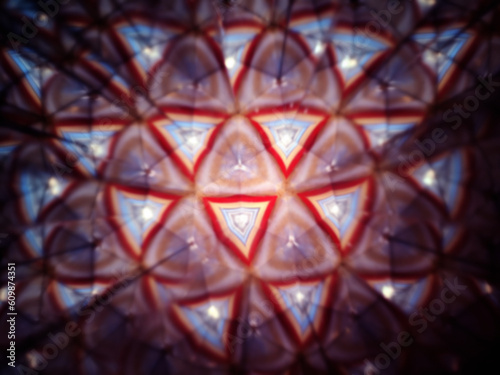 Abstract colorful background. Unique kaleidoscope pattern.