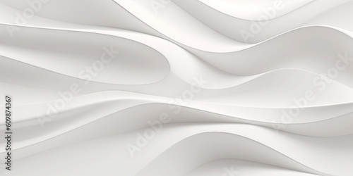 Fototapeta Naklejka Na Ścianę i Meble -  Abstract 3d white background, geometric pattern texture. Generative AI