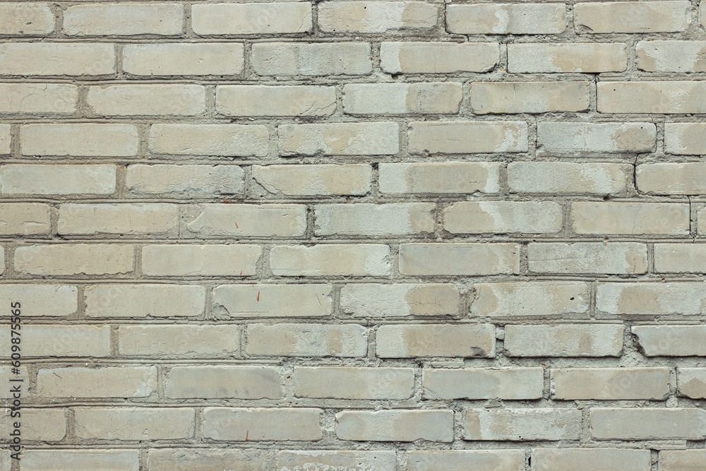 Obraz premium Grey brick wall texture background. Tiled close up
