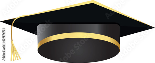 graduation cap vector on transparent