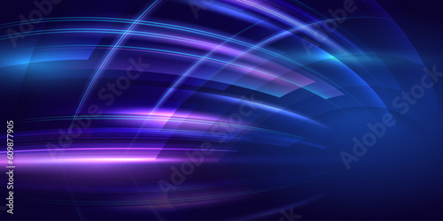 Concept of technology background. Abstract high-speed movement. Dynamic geometric overlapping motion. Futuristic template for banner, presentations Vector EPS10.