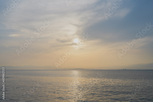 江ノ島弁天橋から見える夕陽