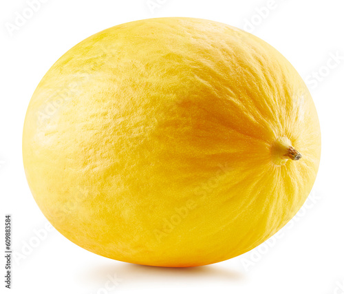 Yellow melon isolated on white
