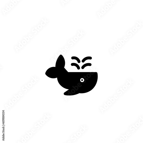 Ocean Sea Whale Solid Icon