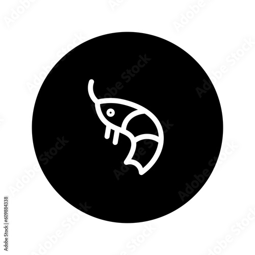 Prawn Sea Shrimp Solid Icon