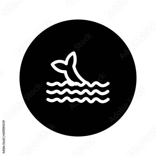 Animal Dolphin Sea Solid Icon