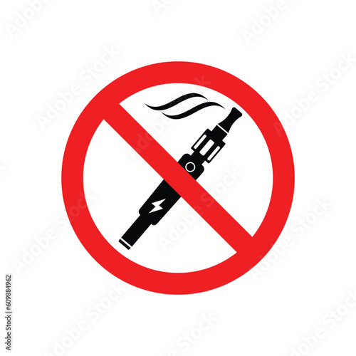 No vaping no smoking symbol