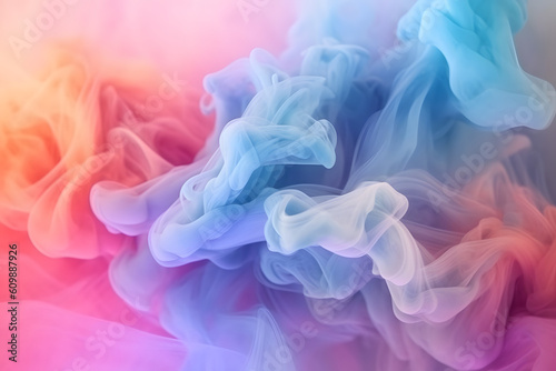 gradient of pastel smoke texture. Generative ai.