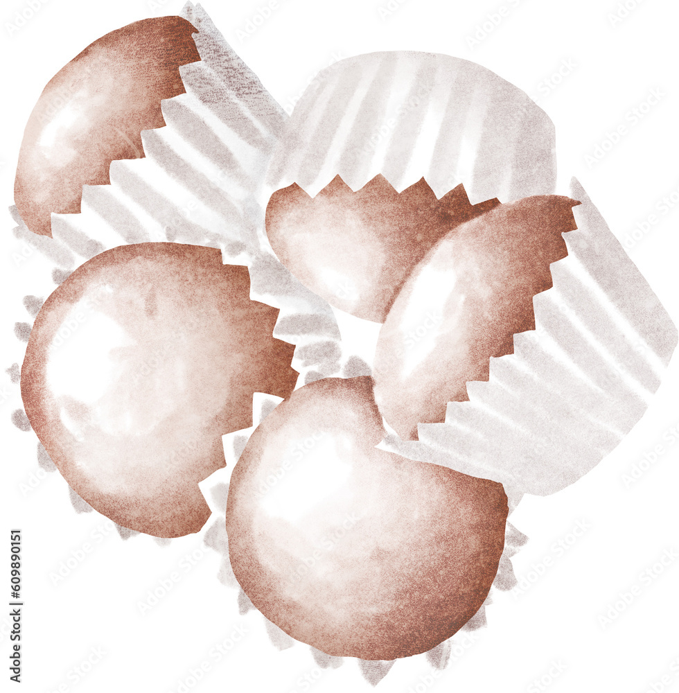 Cupcakes watercolor illustration Cupcakes watercolor illustration