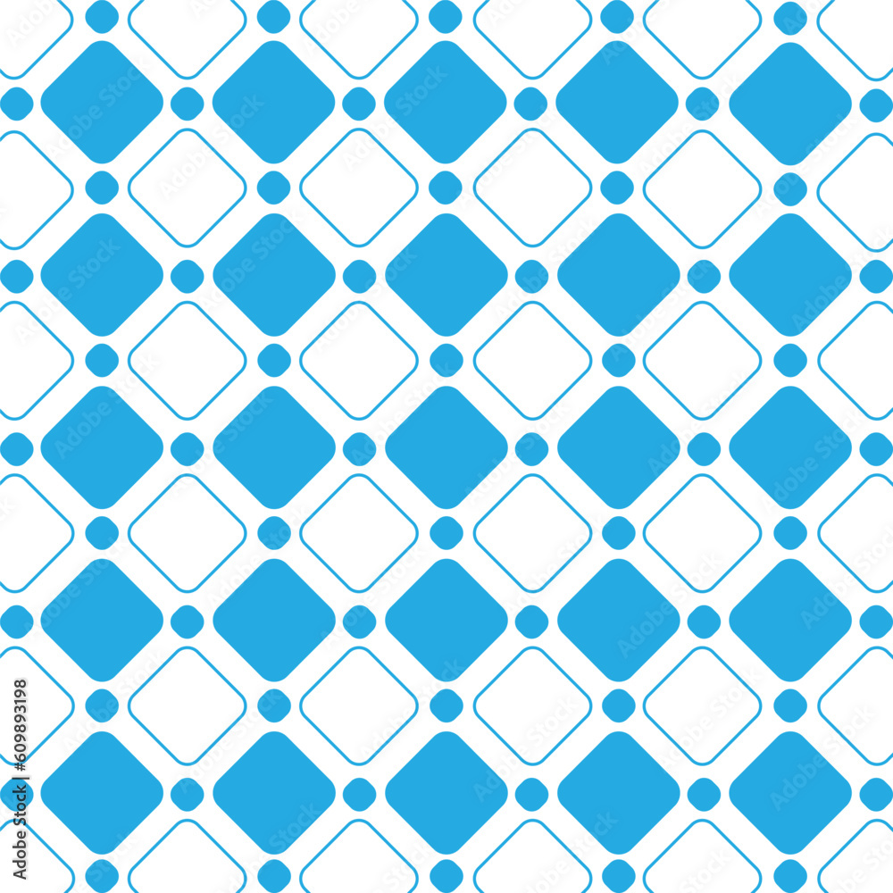 Fototapeta premium seamless pattern with blue flowers