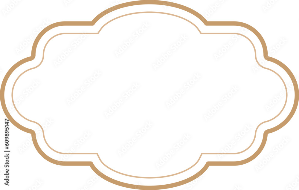 Fototapeta premium Vintage label frames, decorative vintage borders, logo design frame.