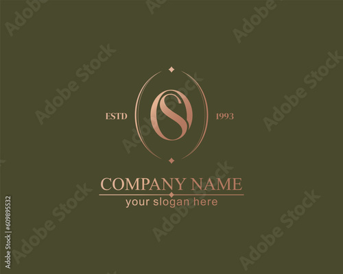 OS logo or SO monogram. OS letter logo template elements. personal monogram. Vector elegant logo.