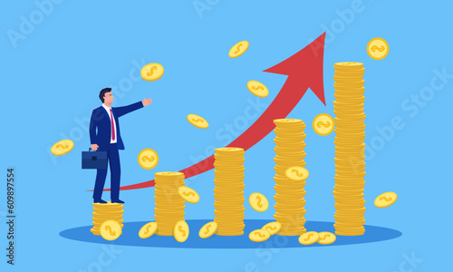 Concept illustration of professional investment management talents