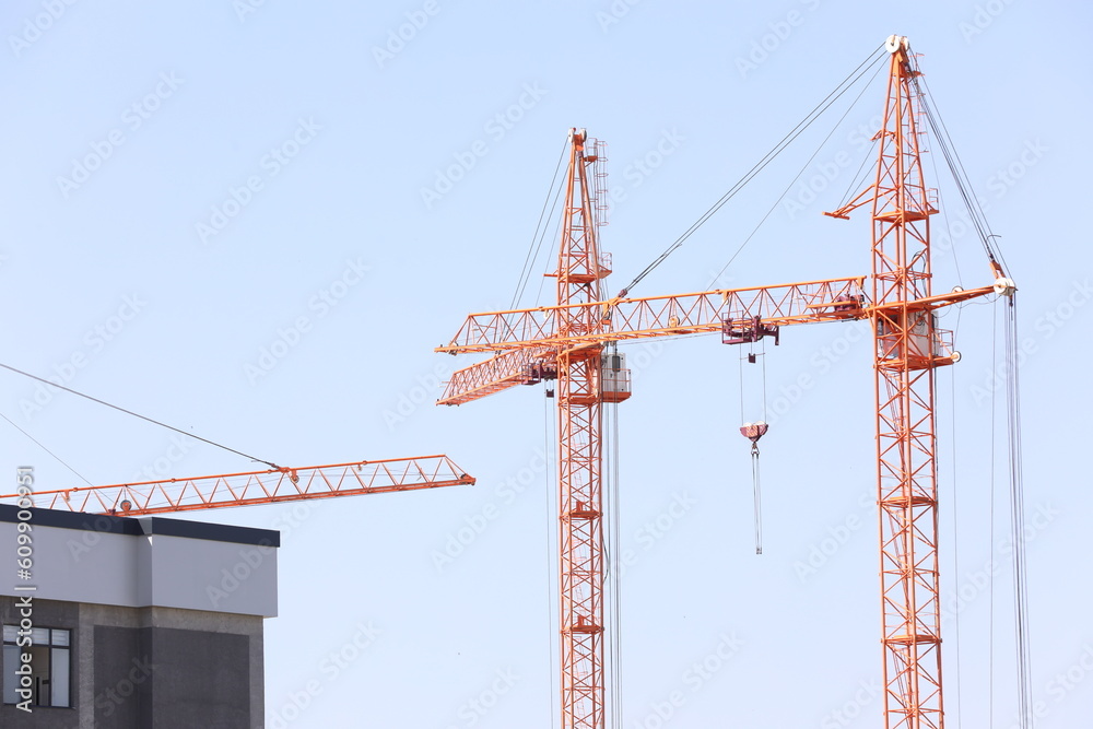 construction site with crane construction site with crane