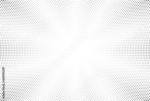 Halftone gradient sun rays pattern. abstract halftone vector dots background. monochrome dots pattern. pop art  comic small dots. star rays halftone poster. shine  explosion. sunrise rays background. 
