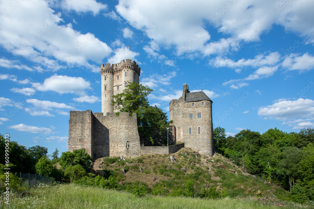 The Kasselburg is a ruined hill castle  in Pelm near Gerolstein in the county of Eifel