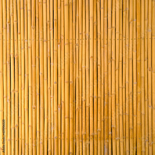 yellow bamboo texture background in the coffee shop