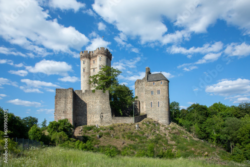 The Kasselburg is a ruined hill castle  in Pelm near Gerolstein in the county of Eifel photo