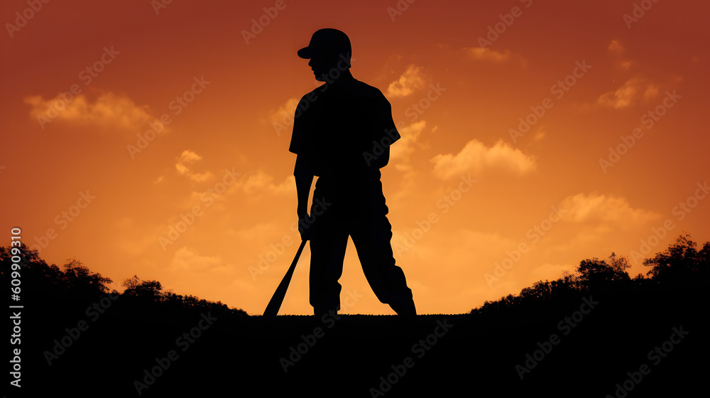 silhouette of a sport person