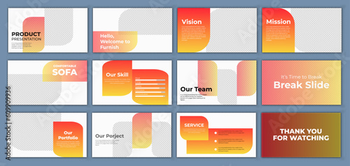 PowerPoint and keynote presentation slides design template Vector infographics elements for presentation slides, Product report, web design and banner, company presentation