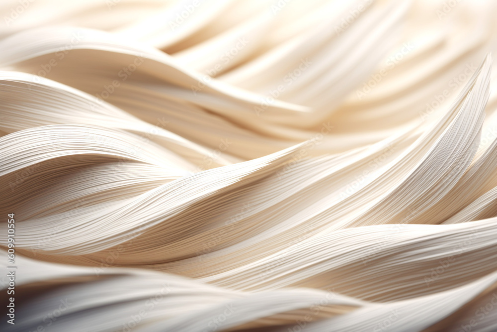 Fototapeta premium Abstract background of wind wonder or natural design cream color. Bright summer colors, biodiversity. Generative Ai content