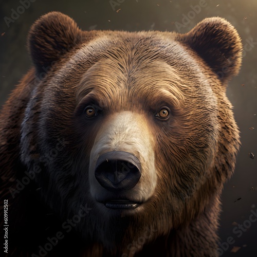 brown bear portrait