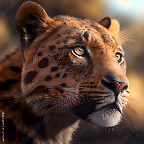 portrait of a leopard